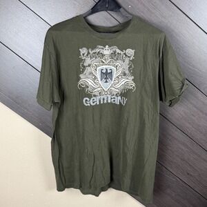 B&C Collection Women's XXL Germany Crest Eagle Graphic T-Shirt Streetwear Y2K